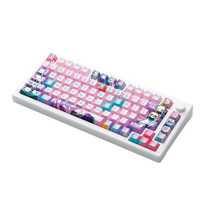 Teclado Mecanico Gamer Akko MOD 007 PC 7 Aniversario, RGB, Bluetooth, Switch Yellow Magnetic, AKKO-007PC-ANIVERSARIO