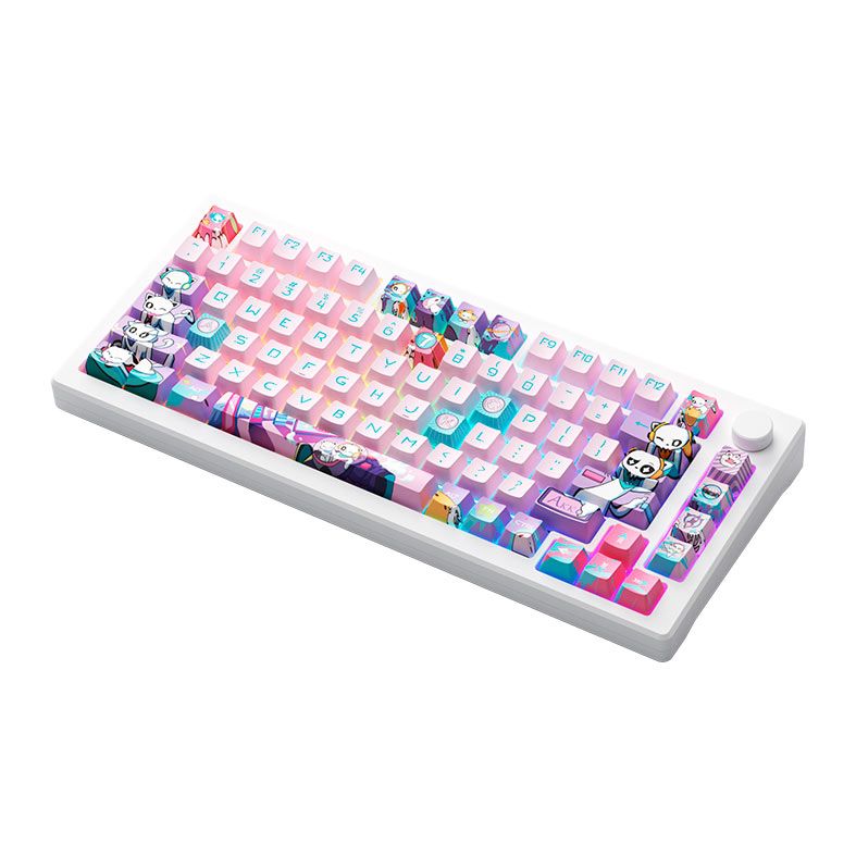 Teclado Mecanico Gamer Akko MOD 007 PC 7 Aniversario, RGB, Bluetooth, Switch Yellow Magnetic, AKKO-007PC-ANIVERSARIO