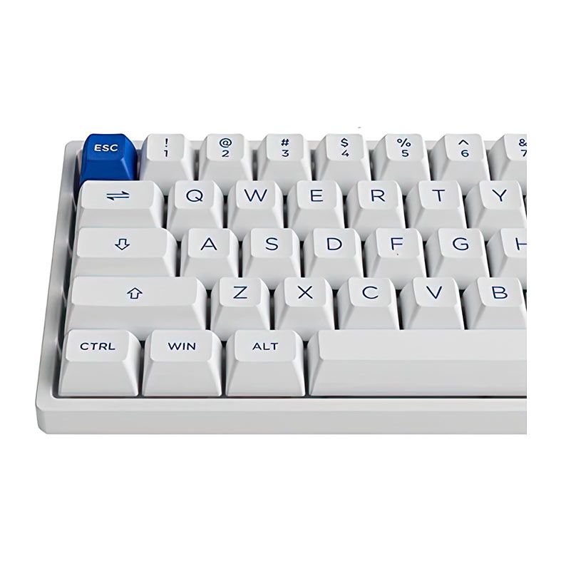 Teclado Mecanico Gamer Akko 3068B Plus Multi Modes, RGB, Switch Akko Jelly Purple, Blue on White, AKKO-3068B-PLUS-WHBL
