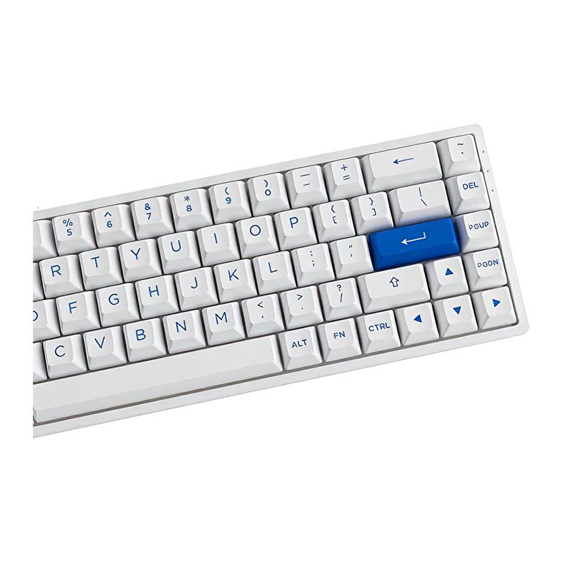 Teclado Mecanico Gamer Akko 3068B Plus Multi Modes, RGB, Switch Akko Jelly Purple, Blue on White, AKKO-3068B-PLUS-WHBL