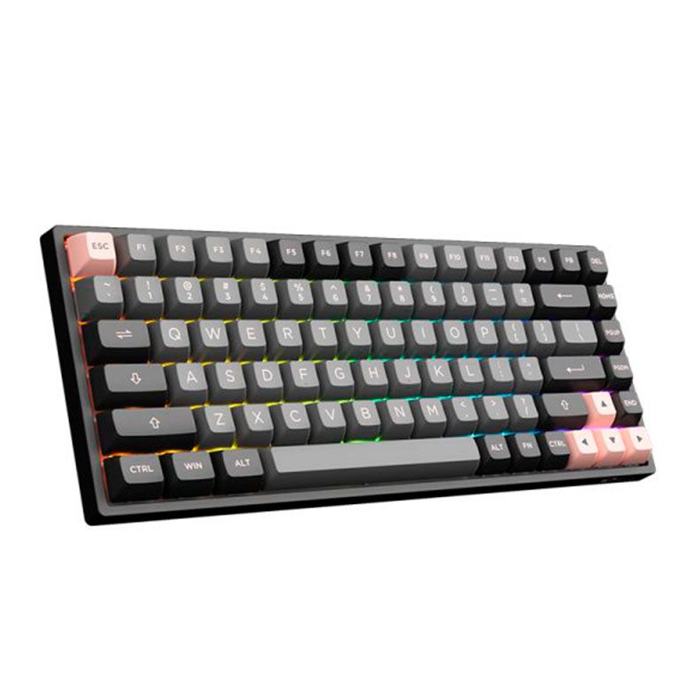 Teclado Mecanico Gamer Akko 3084 Multi Modes, RGB, Switch Akko Jelly Pink, Preto, AKKO-3084-MULTI-BK