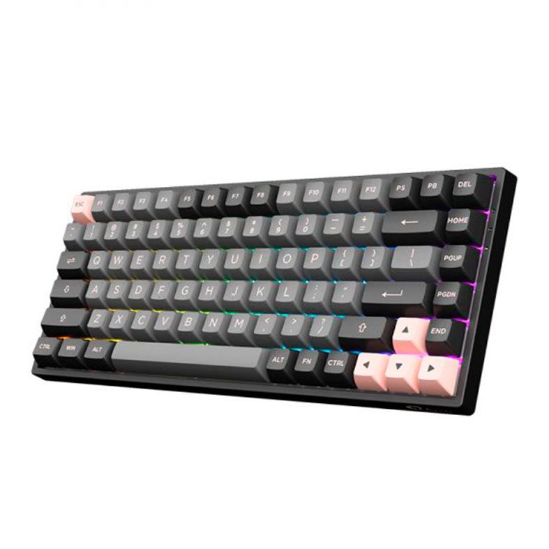 Teclado Mecanico Gamer Akko 3084 Multi Modes, RGB, Switch Akko Jelly Pink, Preto, AKKO-3084-MULTI-BK
