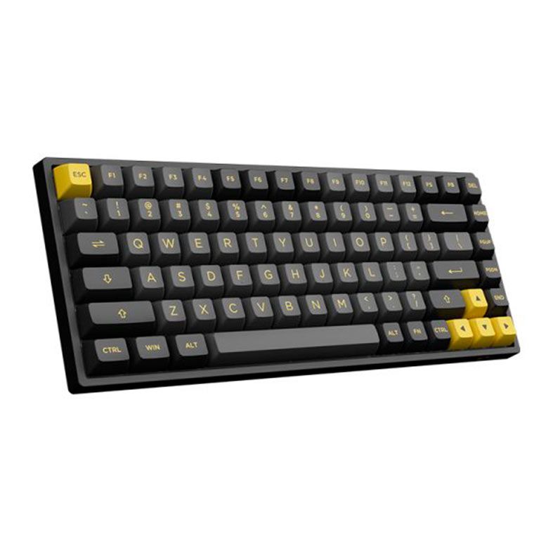 Teclado Mecanico Gamer Akko 3084B Plus Multi Modes, RGB, Switch Akko Princess, Black e Gold, AKKO-3084B-PLUS-BK