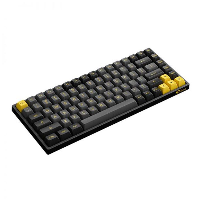 Teclado Mecanico Gamer Akko 3084B Plus Multi Modes, RGB, Switch Akko Princess, Black e Gold, AKKO-3084B-PLUS-BK