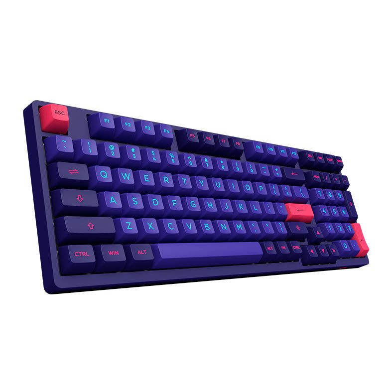 Teclado Mecanico Gamer Akko Neon 3098, Switch Cream Blue, AKKO-3098-NEON