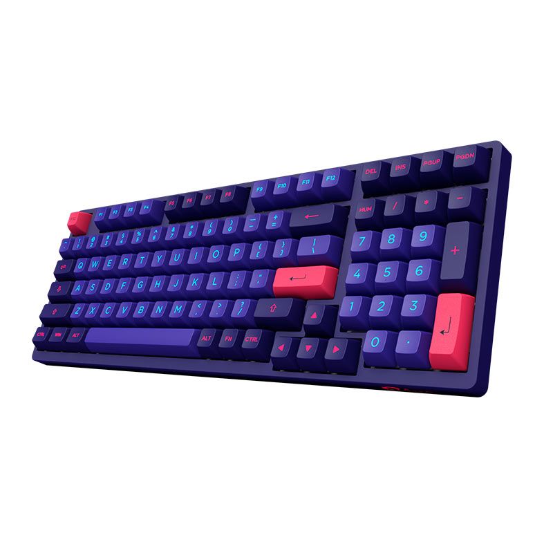 Teclado Mecanico Gamer Akko 3098 Neon, Switch Cream Yellow, AKKO-3098-YELLOW