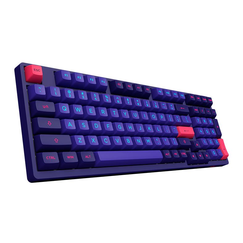 Teclado Mecanico Gamer Akko 3098 Neon, Switch Cream Yellow, AKKO-3098-YELLOW
