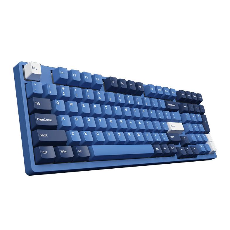 Teclado Mecanico Gamer Akko 3098DS Ocean Star, RGB, Bluetooth, Switch Cream Yellow, AKKO-3098DS-OCEANSTAR