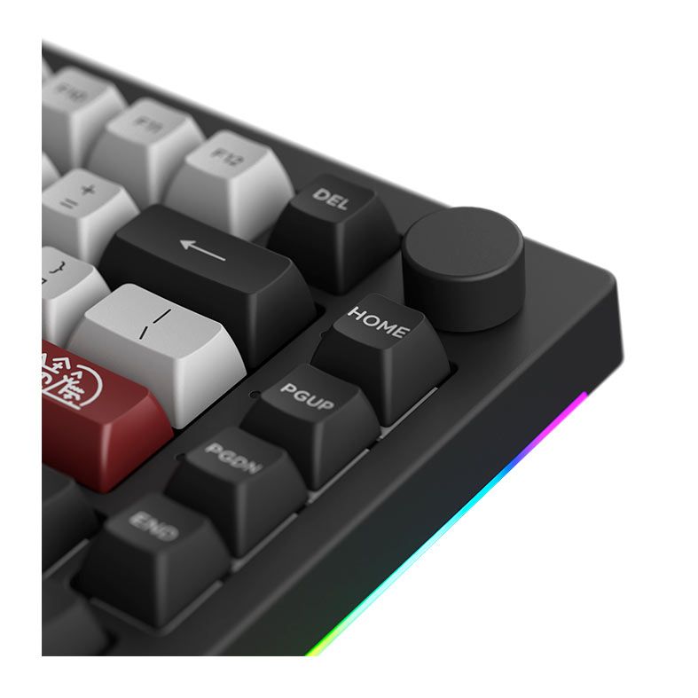 Teclado Mecanico Gamer Akko 5075B PLUS-S Dracula Castle, RGB, Bluetooth, Switch Akko Cream Blue, AKKO-5075B-DC-BLUE