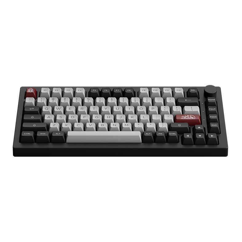 Teclado Mecanico Gamer Akko 5075B PLUS-S Dracula Castle, RGB, Bluetooth, Switch Akko Cream Blue, AKKO-5075B-DC-BLUE