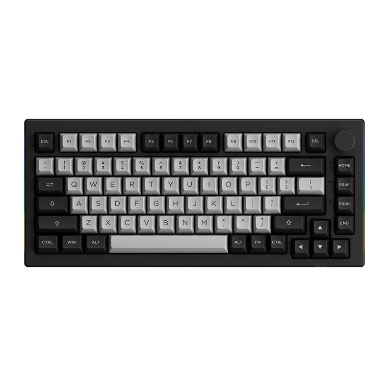 Teclado Mecanico Gamer Akko 5075B PLUS-S Dracula Castle, RGB, Bluetooth, Switch Akko Cream Blue, AKKO-5075B-DC-BLUE