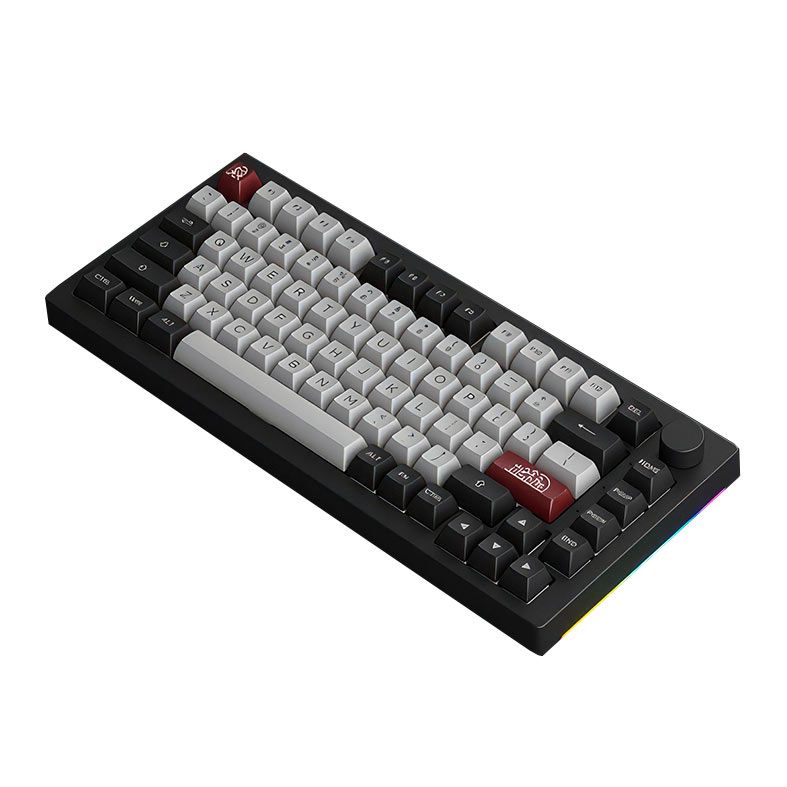 Teclado Mecanico Gamer Akko 5075 B PLus Dracula Castle, RGB, Wireless, Switch Akko Wine White, AKKO-5075B-DC