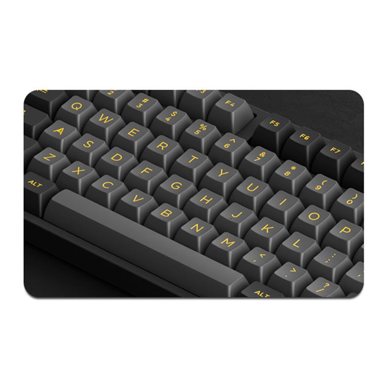 Teclado Mecanico Gamer Akko 5087 QMK, RGB, Preto e Dourado, Switch Crystal, AKKO-5087QMK-DOURADO