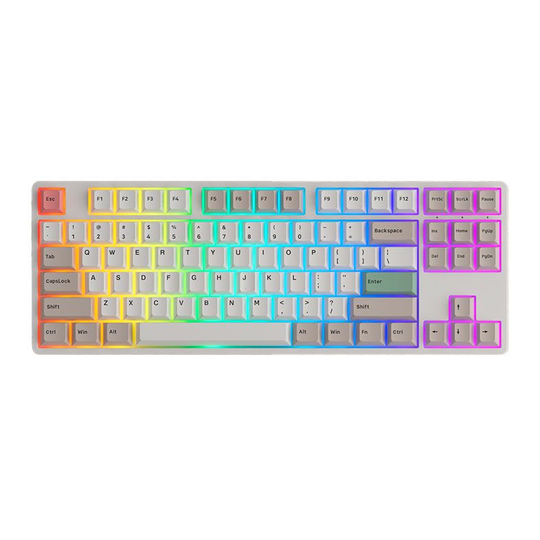 Teclado Mecanico Gamer Akko 5087S QMK 9009, RGB, Switch Pink, AKKO-5087S-QMK