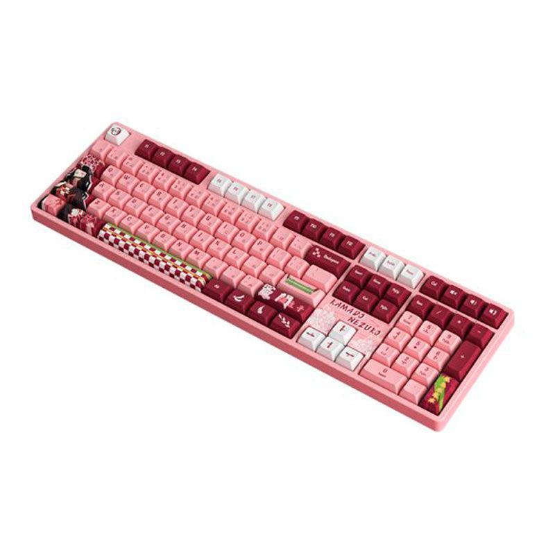 Teclado Mecanico Gamer Akko 5108B Plus Nezuko, RGB, Wireless, Switch Cream Yellow, AKKO-5108B-NEZUKO