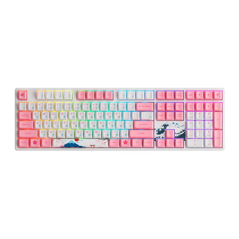 Teclado Mecanico Gamer Akko 5108S World Tour Tokyo, RGB, Switch Gateron Pink, AKKO-5108S-TOKYO