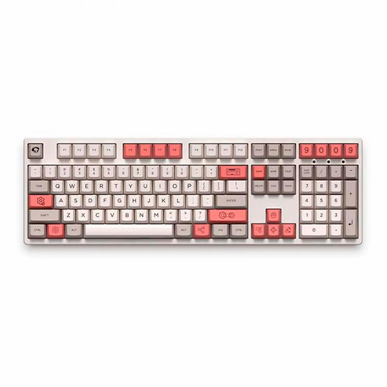 Conjunto de Teclas Akko 9009 R2, Profile OEN, PBT Dye-sub, 38 Peças, Verde e Rosa, AKKO-9009-KEYCAPS-R2
