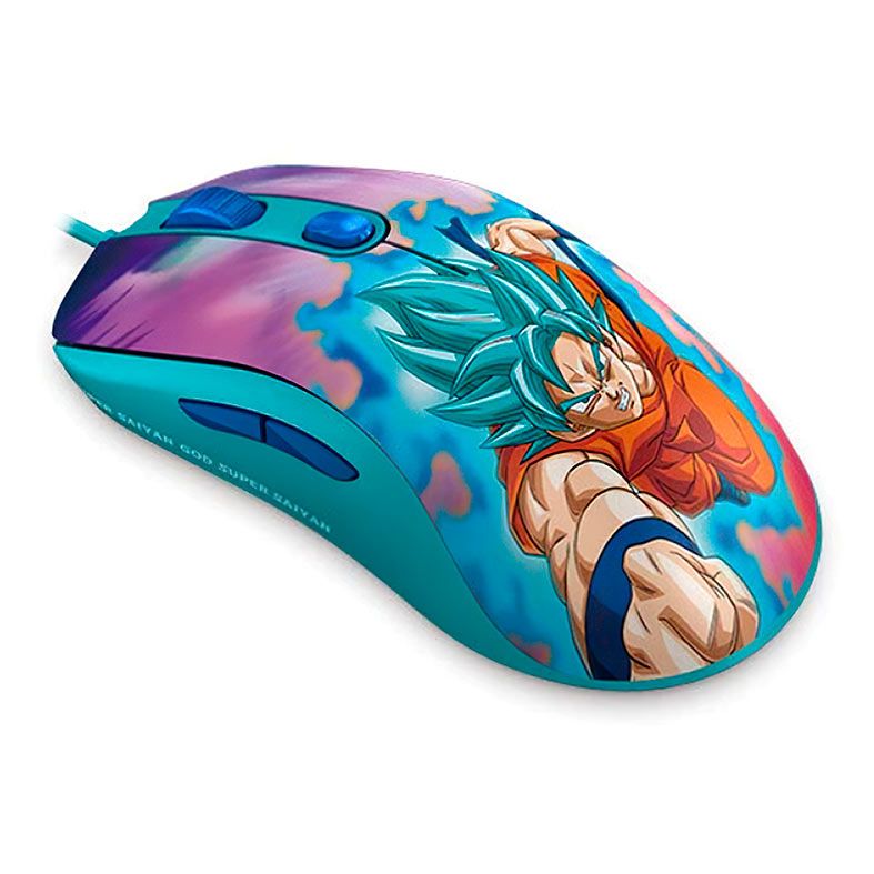 Mouse Gamer Akko Dragon Ball Super Saiyajin Blue, 12400DPI, 6 Botoes, AKKOAG325-SAIYAJINBLUE