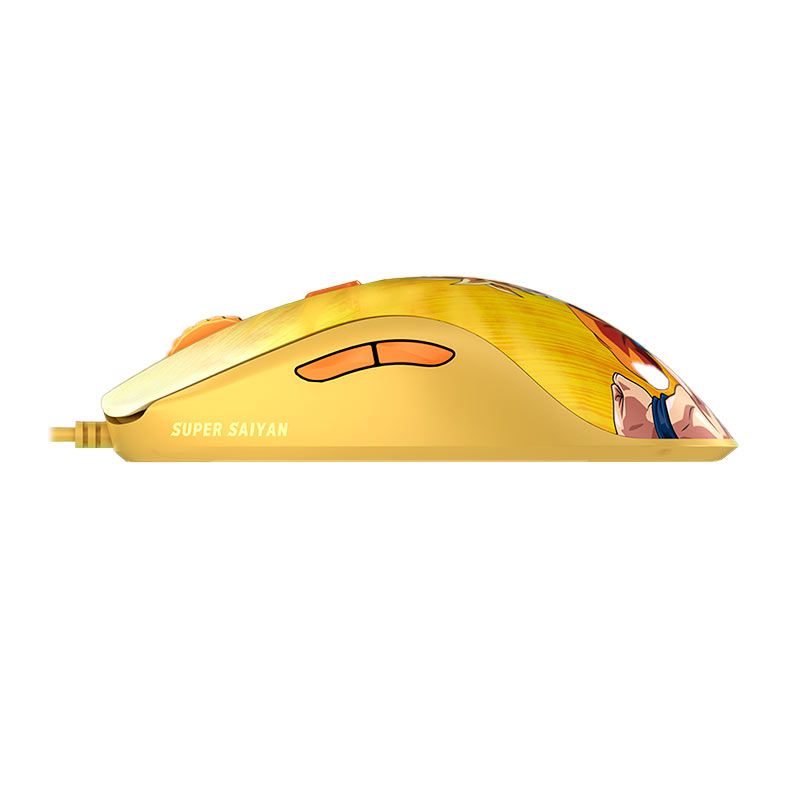 Mouse Gamer Akko Dragon Ball Super Saiyajin Gold, 12400DPI, 6 Botoes, AKKOAG325-SAIYAJIN