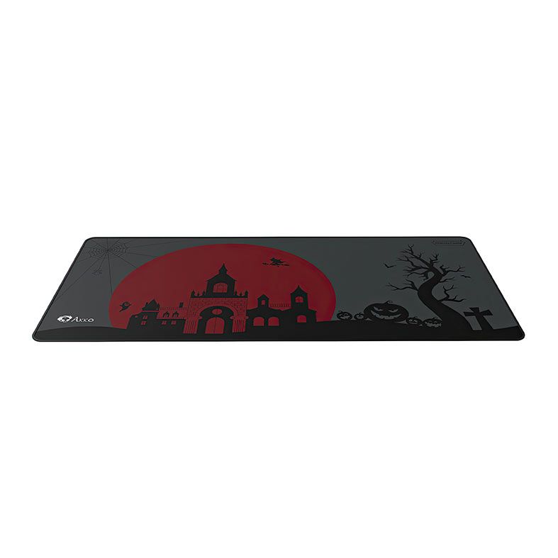 Mousepad Akko Dracula Castle, Extra Grande, 900x400x4mm, Cinza e Vermelho, AKKO-DRACULA-MPDC