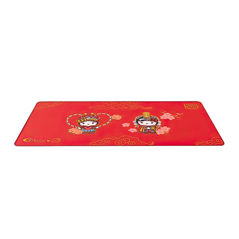 Mousepad Akko Hello Kitty, Extra Grande, 900x400x4mm, vermelho, AKKO-HELLOK-A