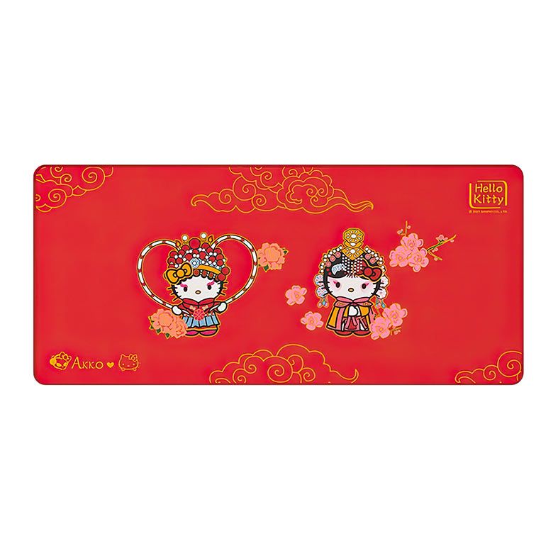 Mousepad Akko Hello Kitty, Extra Grande, 900x400x4mm, vermelho, AKKO-HELLOK-A