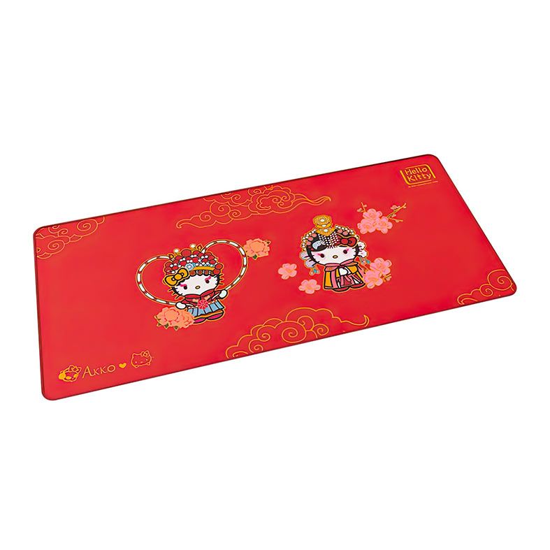 Mousepad Akko Hello Kitty, Extra Grande, 900x400x4mm, vermelho, AKKO-HELLOK-A