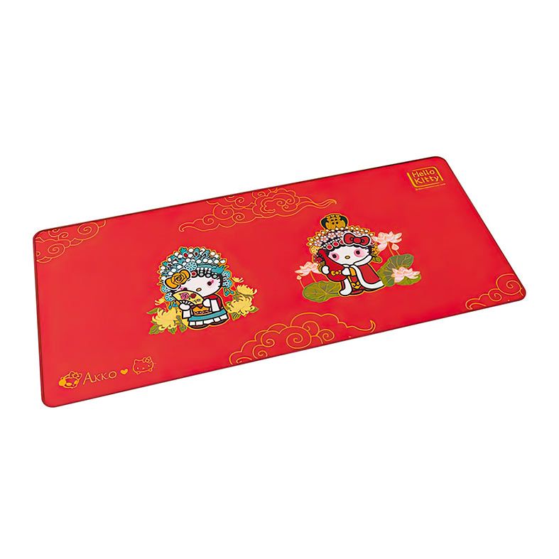Mousepad Akko Hello Kitty, Extra Grande, 900x400x4mm, vermelho, AKKO-HELLOK-B