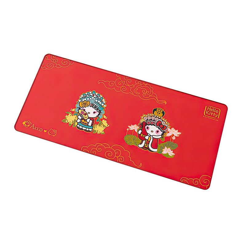 Mousepad Akko Hello Kitty, Extra Grande, 900x400x4mm, vermelho, AKKO-HELLOK-B