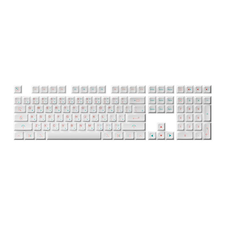 Conjunto de Teclas Akko JDA Profile, PBT Dye Subbed, Akafuji, AKKO-KEYCAP-AKAFUJI