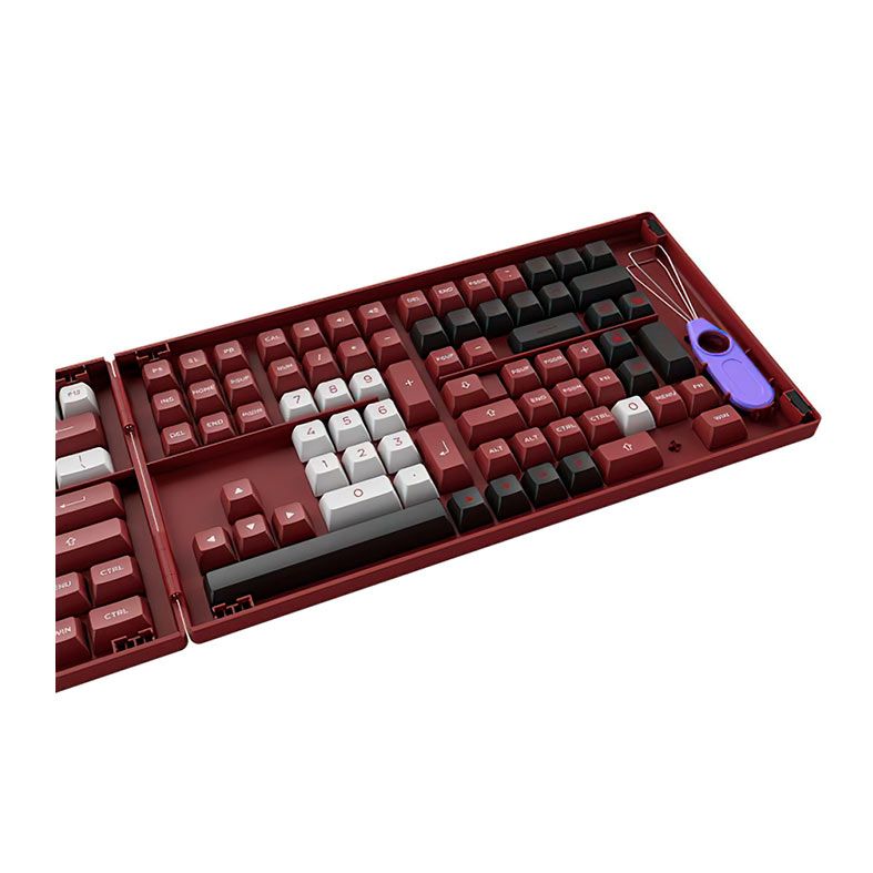 Conjunto de Teclas Akko ASA Low Profile, PBT Double Shot, Chicago, AKKO-KEYCAP-CHG