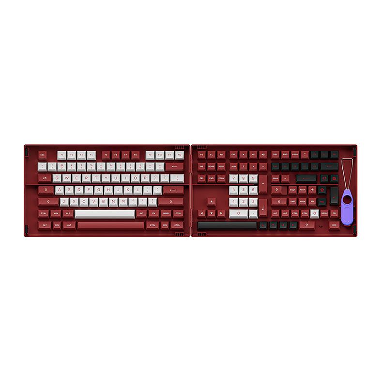 Conjunto de Teclas Akko ASA Low Profile, PBT Double Shot, Chicago, AKKO-KEYCAP-CHG