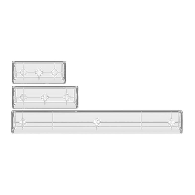 Conjunto de Teclas Akko ASA Profile, Clear Keycaps, White e Green, AKKO-KEYCAP-CLEAR-WHGR