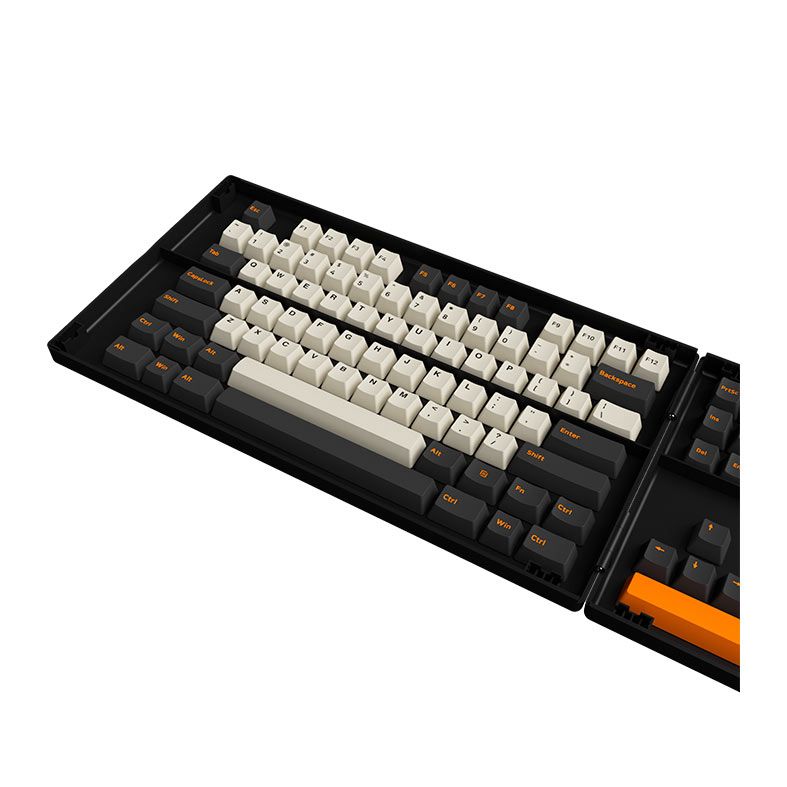 Conjunto de Teclas Akko Cherry Profile, PBT Double Shot, Carbon Retro, AKKO-KEYCAP-CR