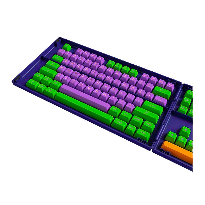 Conjunto de Teclas Akko ASA Profile, PBT Double Shot, Eva 01 Theme, AKKO-KEYCAP-EVA