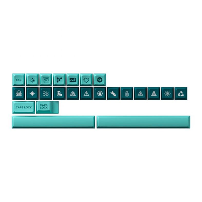 Conjunto de Teclas Akko OSA Profile, PBT Double Shot, Herb Garden, AKKO-KEYCAP-HERB-G