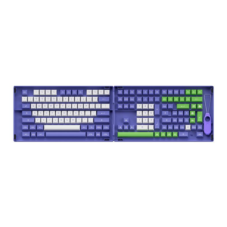 Conjunto de Teclas Akko ASA Profile, PBT Double Shot, Very Peri, AKKO-KEYCAP-PERI