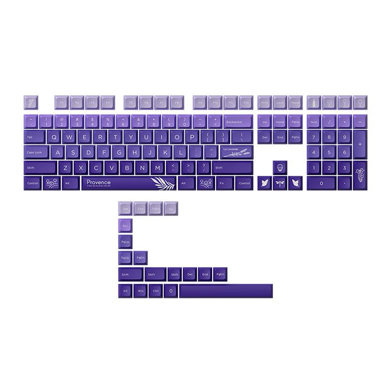 Conjunto de Teclas Akko JDA Profile, PBT Dye Subbed, Provence, AKKO-KEYCAP-PRV