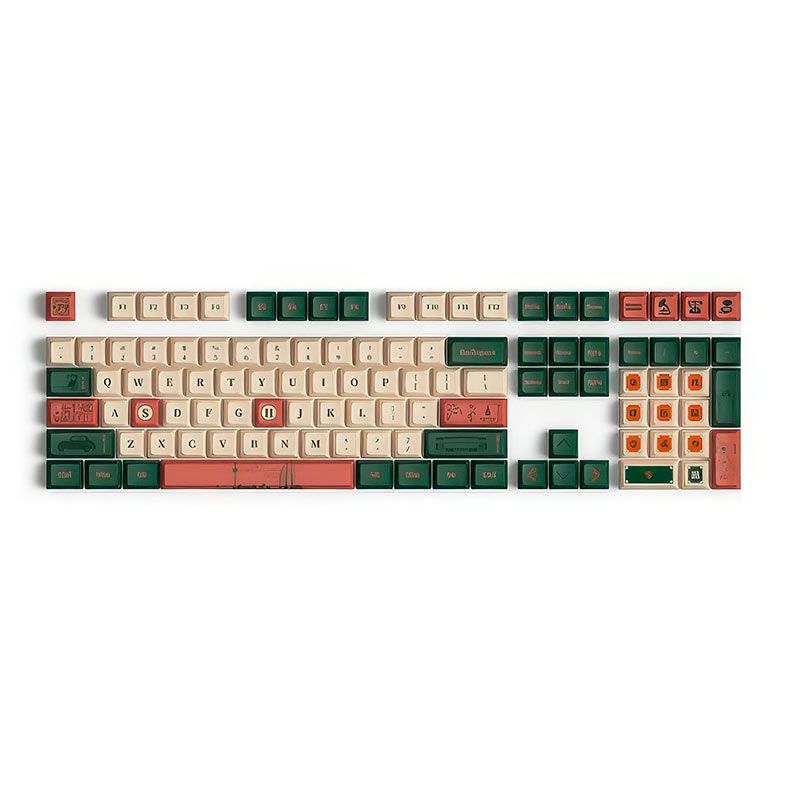 Conjunto de Teclas Akko JDA Profile, PBT Dye Sub, World Tour Shanghai, AKKO-KEYCAP-SHANGHAI