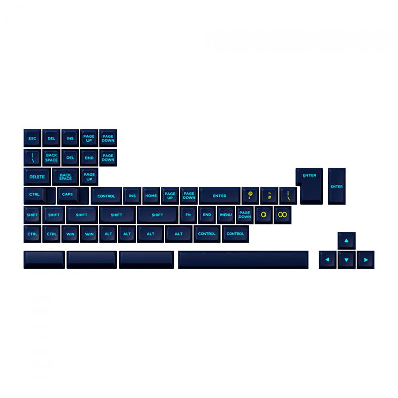 Conjunto de Teclas Akko OSA Profile, PBT Double Shot, Starry Night, AKKO-KEYCAP-STARRY
