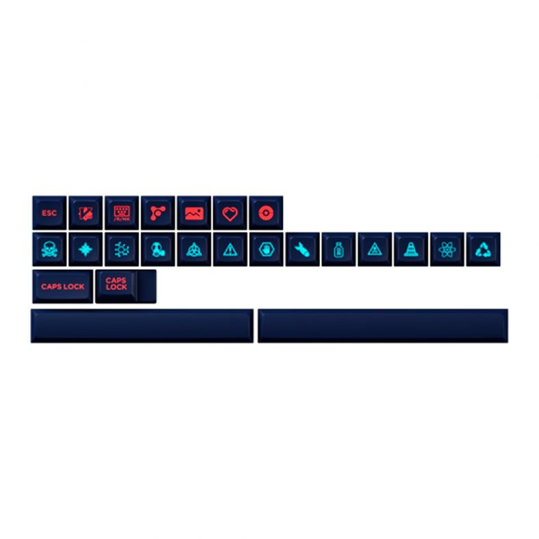 Conjunto de Teclas Akko OSA Profile, PBT Double Shot, Starry Night, AKKO-KEYCAP-STARRY