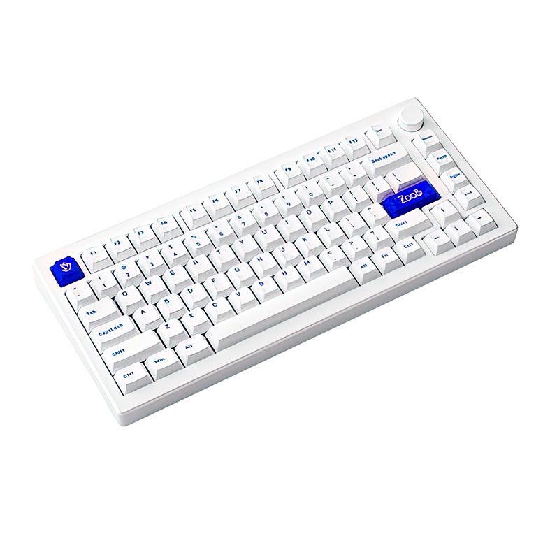 Teclado Mecanico Gamer Akko Mod 007 Pc, Switch Akko Piano V3 Pro, Branco e Azul AKKO-MOD-007