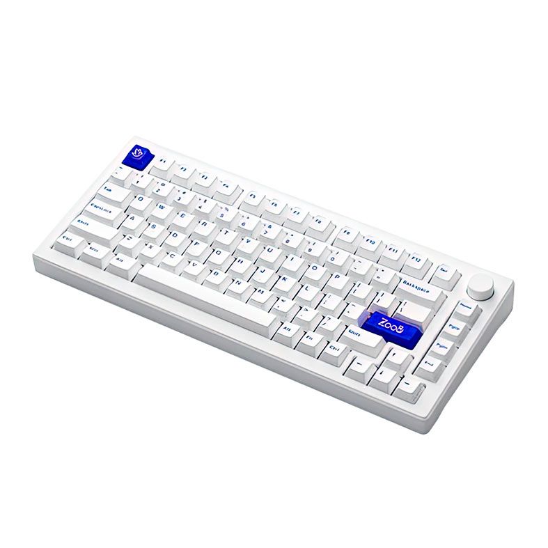 Teclado Mecanico Gamer Akko Mod 007 Pc, Switch Akko Piano V3 Pro, Branco e Azul AKKO-MOD-007