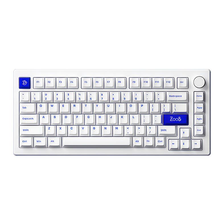 Teclado Mecanico Gamer Akko Mod 007 Pc, Switch Akko Piano V3 Pro, Branco e Azul AKKO-MOD-007