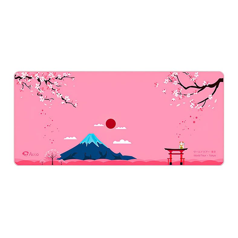 Mousepad Akko World Tour Tokyo, Extra Grande, 900x400x4mm, Rosa, AKKO-MOUSEPAD-TK