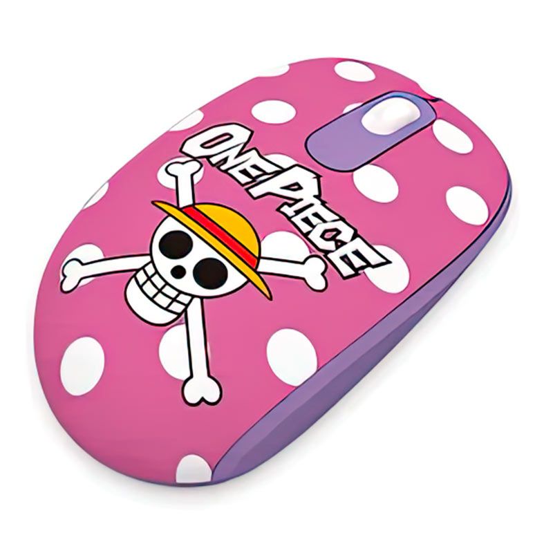 Mouse Gamer Akko One Piece Smart 1, Wireless, 1200DPI, 3 Botoes, AKKO-ONEPIECE-ROSA