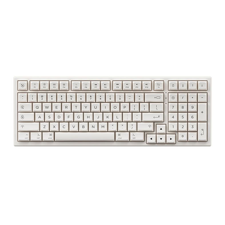Teclado Mecanico Gamer Akko PC98B Plus Multi Modes, RGB, Switch Akko Air, Branco, AKKO-PC98B-PLUS-WH