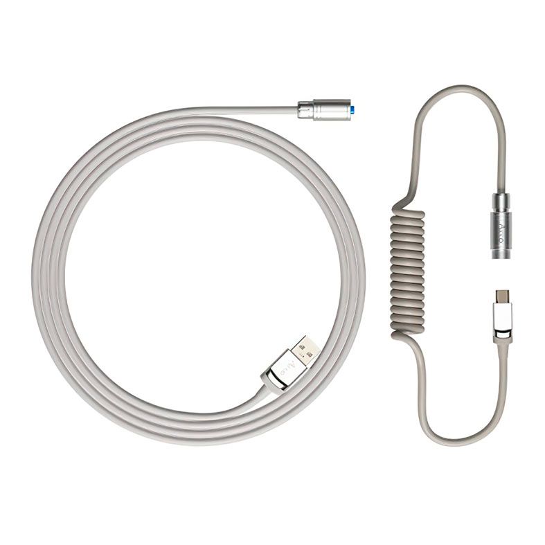 Cabo Para Teclado Akko, USB-A/USB-C, 1.5m, 9009 Retro, AKKO-RETRO