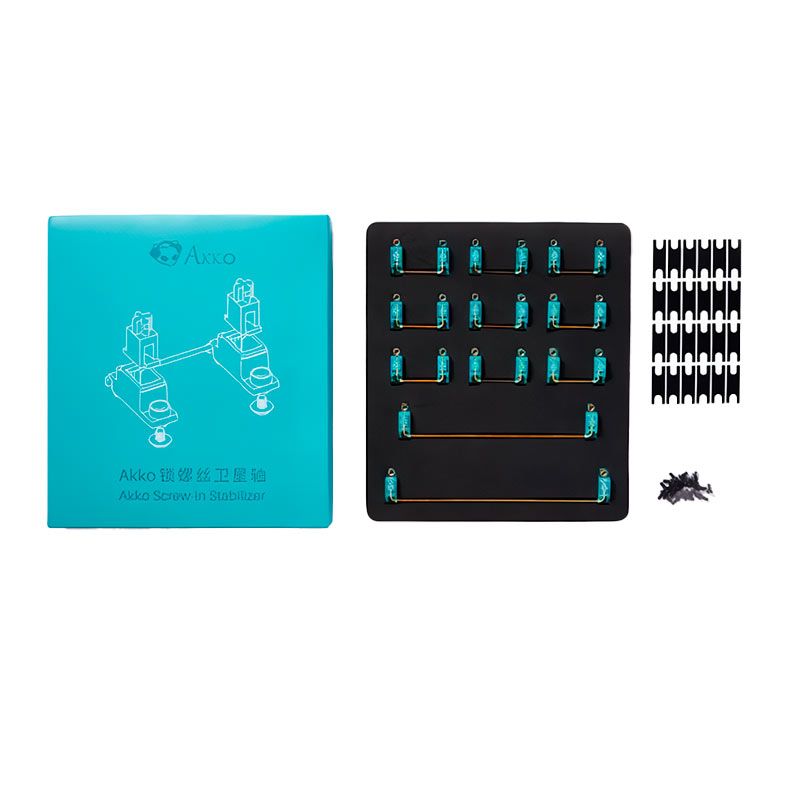 Kit de Parafusos Para Teclado Akko Estabilizador, AKKO-SCREW-TIFFANY-BLUE