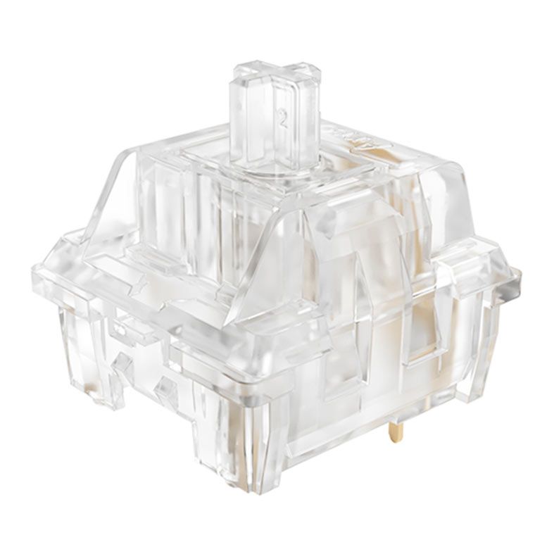Switch Para Teclado Akko Mecânico Linear, 45 Pecas, Crystal, AKKO-SWITCH-CS